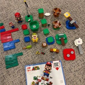LEGO Super Mario Adventure Set with Red, Blue, and Green Pieces